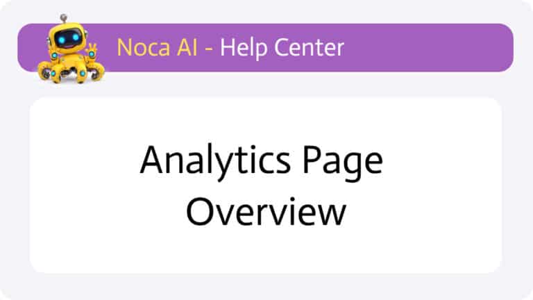 Analytics Page Overview - Help Center
