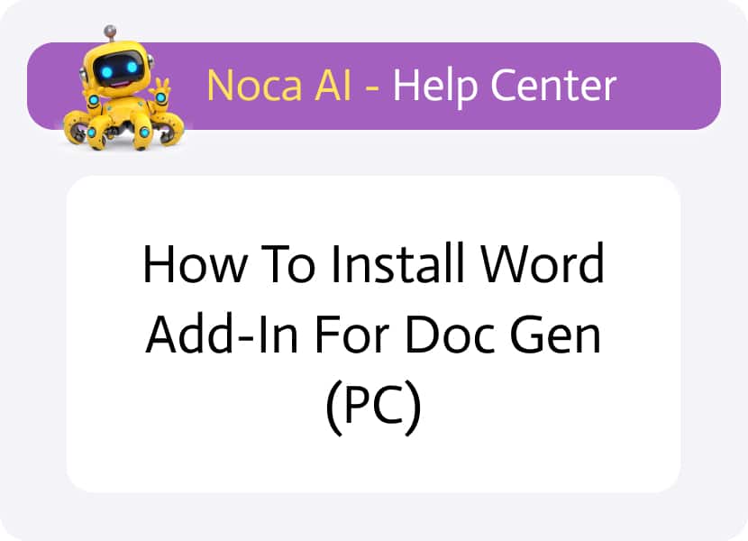 How to Install Word Add-In for Doc Gen (PC)-thumb