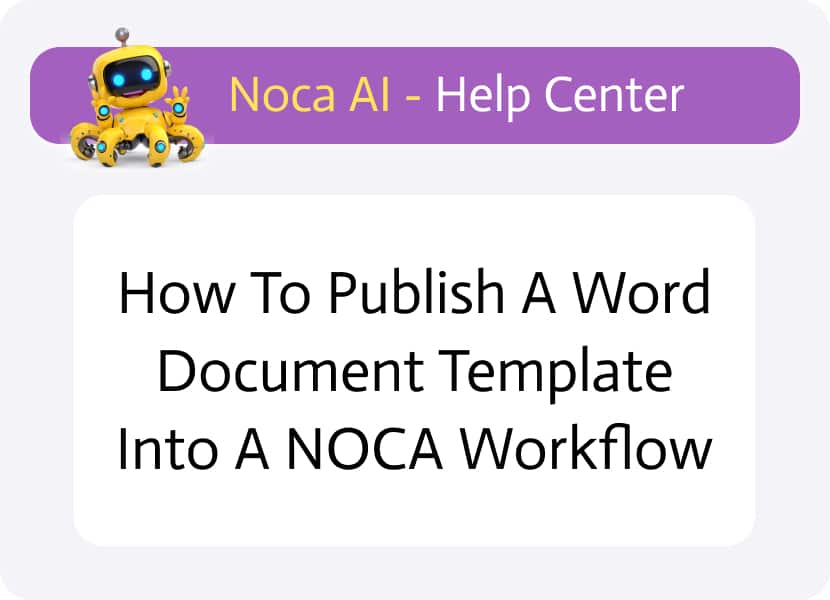 How to Publish a Word Document Template Into a NOCA Workflow-thumb