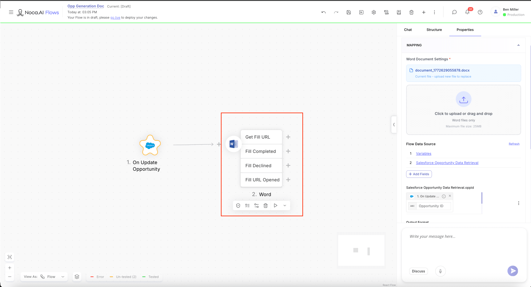 How to Use Input Fields in Noca Docs - Noca AI Help Center