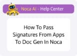 How to Pass Signatures from Apps to Doc Gen in Noca-thumb